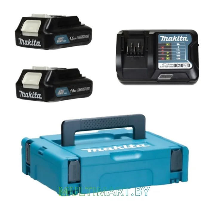 Аккумулятор с зарядным устройством Makita BL1016 + DC10WD (12В/1.5 Ah + 10.8-12В)
